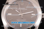 Rolex Oyster Perpetual Air King Swiss ETA 2824 Automatic Full Steel with Dark Rhodium Dial and Silver Stick Markers