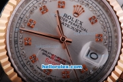 Rolex Datejust Automatic 2008 Grey Dial with Diamond Marking