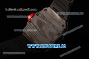 Richard Mille RM35-01 Bubba Watson Tourbillon Manual Winding Carbon Fiber Case with Skeleton Dial and White Dot Markers