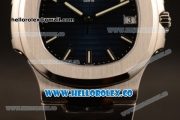 Patek Philippe Nautilus Jumbo Miyota 9015 Automatic Full Steel with Black DIal and Stick Markers - 1:1 Original