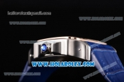 Cartier Santos Tourbillon Asia Automatic Steel Case with Blue Dial and Rose Gold Bezel - Roman Numeral Markers