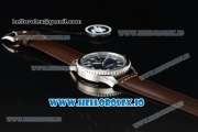 Breitling Navitimer 8 Swiss ETA 2824 Automatic Steel Case Blue Dial With Arabic Numeral Markers Brown Leather Strap(ZF)