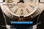 Breitling Colt Swiss ETA 2824 Automatic Steel Case/Bracelet with White Dial and Stick Markers