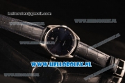 Omega De Ville Tresor Master Co-Axial Clone Omega 8801 Automatic Steel Case with Blue Dial and Black Leather Strap