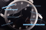 Patek Philippe Calatrava Swiss ETA 2824 Automatic Steel Case with Black Dial and Diamond Markers