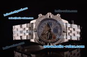 Breitling Chronomat B01 GMT Swiss Valjoux 7750 Automatic Steel Case/Strap with Grey Dial