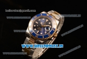 Rolex Submariner Swiss ETA 2836 Automatic Two Tone Case/Bracelet with Black Dial Stick (BP)