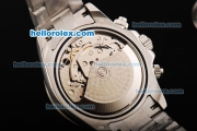 Rolex Daytona Swiss Valjoux 7750 Chronograph Automatic Movement Full Steel with Black Dial and Arabic Numerals