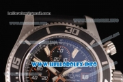 Breitling Superocean Chronograph II Chronograph Swiss Valjoux 7750 Automatic Steel Case with Black Dial Black Rubber Strap and Orange Second Hand