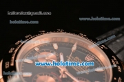 Rolex Daytona II Asia 3836 Automatic Rose Gold Case with Black Bezel and White Stick Markers