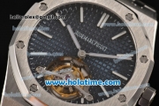 Audemars Piguet Royal Oak Tourbillon 41MM Swiss ST Tourbillon Manual Winding Full Steel with Blue Dial and Stick Markers