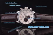 Chopard Chronometer Automatic Steel Case with White Dial and Black Leather Strap Chopard Chronometer Automatic Steel Case with White Dial and Black Leather Strap