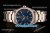 Omega Aqua Terra 150 M Co-Axial Clone Omega 8501 Automatic Steel Case/Bracelet with Blue Dial and Stick Markers - Diamonds Bezel(EF)