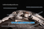 Rolex Daytona Vintage Chrono Miyota OS20 Quartz Steel Case/Bracelet with Silver Markers and White Dial - Brown Inner Bezel