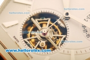 Vacheron Constantin Malte Swiss Tourbillon Manual Winding Steel Case with White Dial and Silver Markers