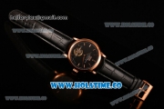 A.Lange&Sohne Saxonia Tourbillon Asia Automatic Rose Gold Case with Black Dial and Stick Markers