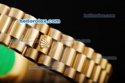 Rolex Day-Date Automatic Movement Full Gold with Khaki Dial and Diamond Markers