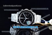 Omega Speedmaster Moonwatch Professional Chronograph Clone Omega 9300 Automatic Steel Case with Black Dial Stick Markers and Steel Bracelet