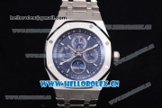 Audemars Piguet Royal Oak Perpetual Calendar Asia ST17 Automatic Stainless Steel Case/Bracelet with Blue Dial and Stick Markers (EF)