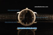 Vacheron Constantin Malte Swiss ETA 2824 Automatic Steel Case with Diamond Bezel and Black Dial-Alligator Strap Vacheron Constantin Malte Swiss ETA 2824 Automatic Steel Case with Diamond Bezel and Black Dial-Alligator Strap
