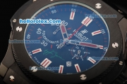 Hublot Big Bang King Chronograph Miyota Quartz Movement PVD Case with Black Dial and Red Markers