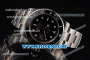 Rolex Submariner Clone Rolex 3135 Automatic Stainless Steel Case/Bracelet with Black Dial and Dot Markers (BP)