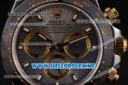 Rolex Daytona Clone Rolex 4130 Automatic Steel Case with Grey Dial Two Tone Bracelet Stick Markers (EF)