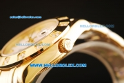 Rolex Datejust Automatic Movement Full Gold with White MOP Dial and Diamond Markers-ETA Coating Case