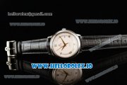 Omega De Ville Prestige Co-Axial Clone Omega Calibre 2500 Automatic Movement Steel White Dial and Roman Numeral Markers Leather Strap (YF) Omega De Ville Prestige Co-Axial Clone Omega Calibre 2500 Automatic Movement Steel White Dial and Roman Numeral Markers Leather Strap (YF)