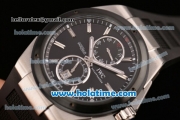 IWC Ingenieur Asia ST Automatic Steel Case with Black Rubber Strap PVD Bezel and Black Dial