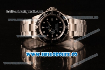 Rolex Sea-Dweller Clone Rolex 3135 Automatic Steel Case with Black Dial and Steel Bracelet - (BP)