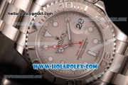 Rolex Yacht-Master 40 Swiss ETA 2836 Automatic Steel Case/Bracelet with Silver Dial and Luminous Dot Markers (BP)