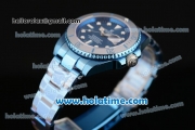 Rolex Submariner Asia 2813 Automatic Full Blue PVD with White Markers and Blue Dial
