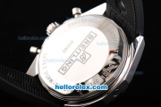 Breitling Chronomatic New Molel Swiss Valjoux 7750 Automatic Movement Black Bezel with Black Dial and Silver Stick Markers