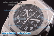 Audemars Piguet Royal Oak Offshore Chronograph Miyota Quartz Movement Stainless Steel Case and Bracelet with Black Dial