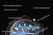 Breitling Avenger II Seawolf Asia 2813 Automatic PVD Case with Black Dial and White Stick Markers