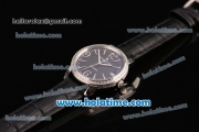 Vacheron Constantin Patrimony Swiss ETA 2824 Automatic Steel Case with Black Leather Strap Black Dial and Diamond Bezel