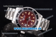 Rolex Tropical Red Submariner Vintage Asia 2813 Automatic Stainless Steel Case/Bracelet Red Dial PVD Bezel and Dot Markers