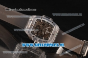 Hublot MP-06 Senna Chrono OS20 Quartz Rubber Case with Skeleton Dial and Grey Rubber Strap