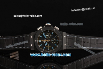 Hublot Big Bang Swiss Valjoux 7750 Automatic PVD Case with Ceramic Bezel and Black Dial