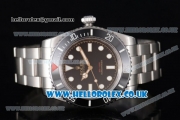 Rolex Submariner Swiss ETA 2824 Automatic Steel Case with Black Dial Dot Markers and Stainless Steel Bracelet