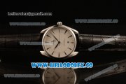 Omega De Ville Tresor Master Co-Axial Clone 8800 Automatic Steel Case with White Dial and Black Leather Strap - (YF)