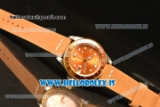 Rolex GMT-Master II Vintage 2813 Auto With Leather Strap Brown Dial And Brown Bezel Two Tone