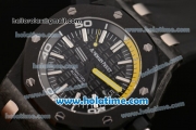 Audemars Piguet Royal Oak Offshore Diver Noob Edition Swiss ETA 2824 Automatic Carbon Fiber Case with Black Dial and White Stick Markers 1:1