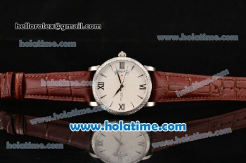 Patek Philippe Calatrava Swiss ETA 2824 Automatic Steel Case with White Dial and Stick/Roman Numeral Markers