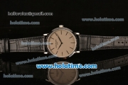 Patek Philippe Calatrava Miyota OS2035 Quartz Steel Case with Grey Dial and Stick Markers