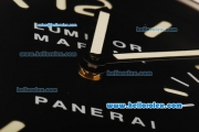 Panerai Luminor Marina Swiss Quartz Movement Steel Case with Black Dial with White Markers-35cm Wall Clock