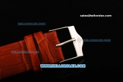 Patek Philippe Calatrava Quartz Movement with Steel Case and Leather Strap
