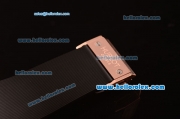 Hublot Big Bang Chronograph Hub 4100 Rose Gold Case with Black Dial and Black Rubber Strap 1:1