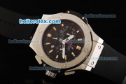 Hublot Big Bang Ayrton Senna Chronograph Miyota Quartz Movement Black Dial with Yellow Stick Markers